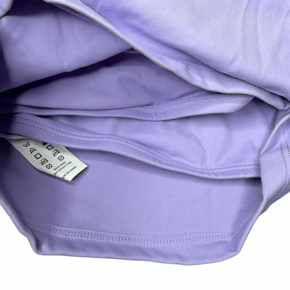 NEW Halara Girls Light Purple Active Tank Top Built-In Bra Size S/8